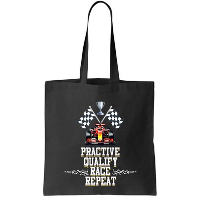 Open Wheel Formula Racing Car Practice Qualify Race Repeat Bag