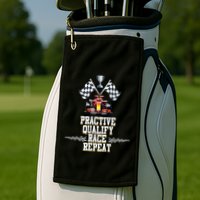 Open Wheel Formula Racing Car Practice Qualify Race Repeat Golf Towel