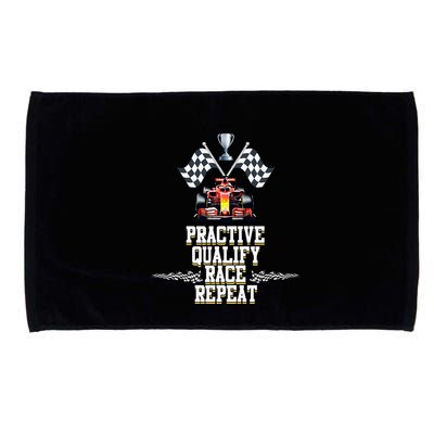 Open Wheel Formula Racing Car Practice Qualify Race Repeat Microfiber Hand Towel