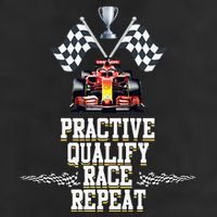 Open Wheel Formula Racing Car Practice Qualify Race Repeat Microfiber Hand Towel
