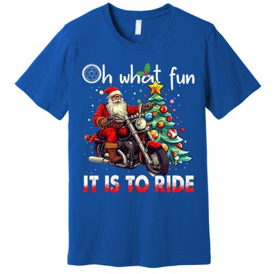 Oh What Fun It Is To Ride Santa Motorcycle  Premium T-Shirt