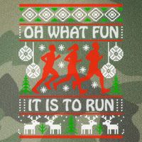 Oh What Fun It Is To Run Ugly Christmas Legacy Tie Dye Trucker Hat