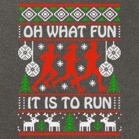 Oh What Fun It Is To Run Ugly Christmas Cotton Canvas Backpack