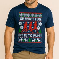 Oh What Fun It Is To Run Ugly Christmas Performance Shirt