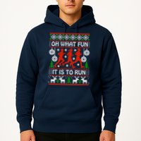 Oh What Fun It Is To Run Ugly Christmas Hoodie