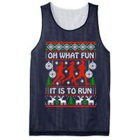 Oh What Fun It Is To Run Ugly Christmas Mesh Reversible Basketball Jersey Tank