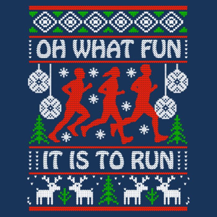 Oh What Fun It Is To Run Ugly Christmas 25L Jumbo Tote