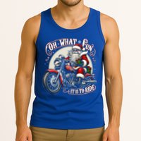 Oh What Fun It Is To Ride Motorcycle Biker Santa Xmas Gift Tank Top
