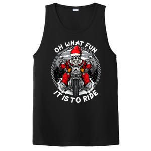 Oh What Fun It Is To Ride Christmas Santa Motorcycle Biker PosiCharge Competitor Tank