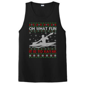 Oh What Fun It Is To Kayak Kayaking Ugly Christmas Gift PosiCharge Competitor Tank