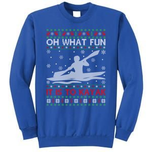 Oh What Fun It Is To Kayak Kayaking Ugly Christmas Gift Sweatshirt