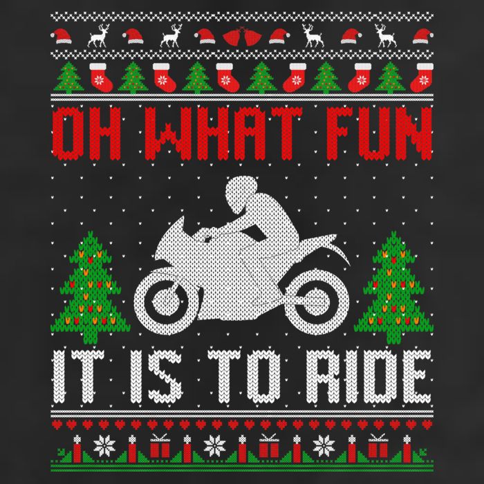 Oh What Fun It Is To Ride Motorcycle Ugly Christmas Funny Gift Cool Comfort Performance Bucket Hat