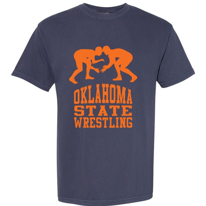 Oklahoma Wrestling Funny Garment-Dyed Heavyweight T-Shirt