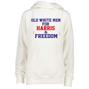 Old White For Harris And Freedom Election Womens Funnel Neck Pullover Hood