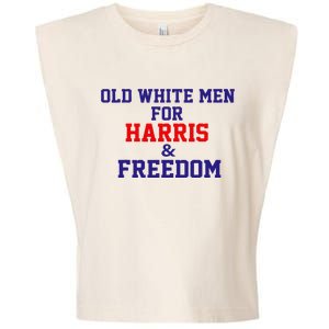 Old White For Harris And Freedom Election Garment-Dyed Women's Muscle Tee