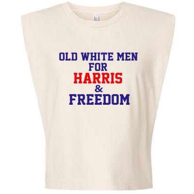 Old White For Harris And Freedom Election Garment-Dyed Women's Muscle Tee