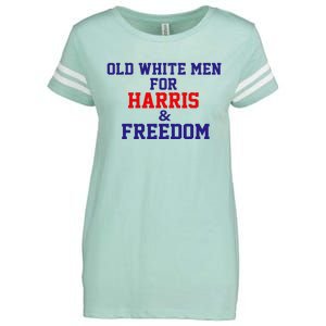 Old White For Harris And Freedom Election Enza Ladies Jersey Football T-Shirt