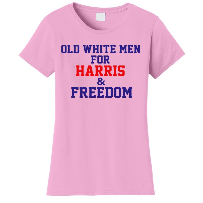 Old White For Harris And Freedom Election Women's T-Shirt