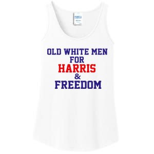 Old White For Harris And Freedom Election Ladies Essential Tank