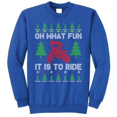 Oh What Fun It Is To Ride Motorcycle Ugly Christmas Cool Gift Sweatshirt