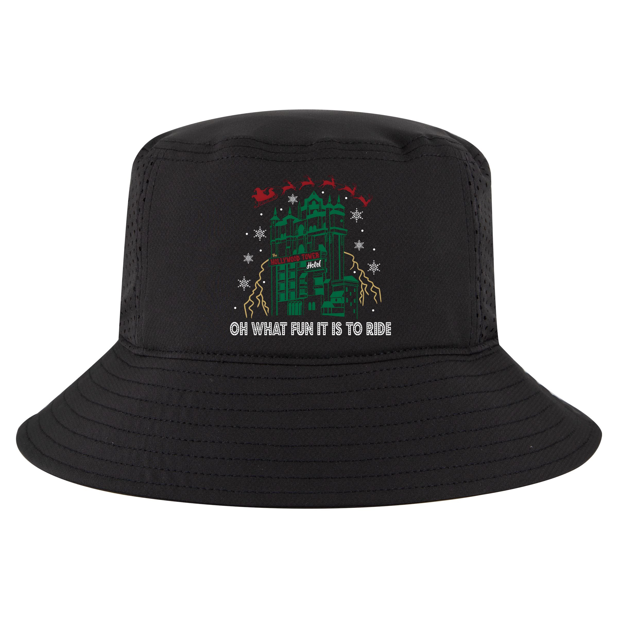 Oh What Fun It Is To Ride Tower Of Terror Christmas Cool Comfort Performance Bucket Hat