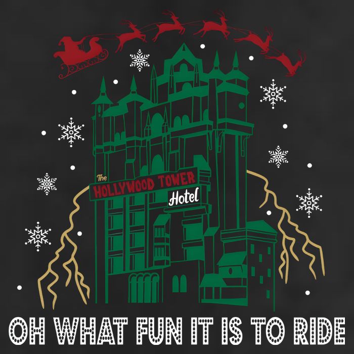 Oh What Fun It Is To Ride Tower Of Terror Christmas Cool Comfort Performance Bucket Hat