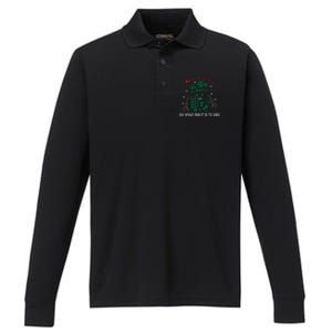 Oh What Fun It Is To Ride Tower Of Terror Christmas Performance Long Sleeve Polo