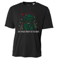 Oh What Fun It Is To Ride Tower Of Terror Christmas Cooling Performance Crew T-Shirt