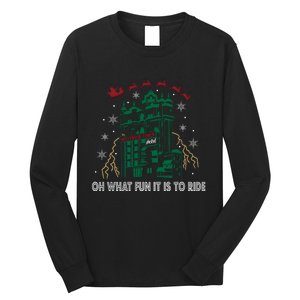 Oh What Fun It Is To Ride Tower Of Terror Christmas Long Sleeve Shirt