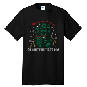 Oh What Fun It Is To Ride Tower Of Terror Christmas Tall T-Shirt