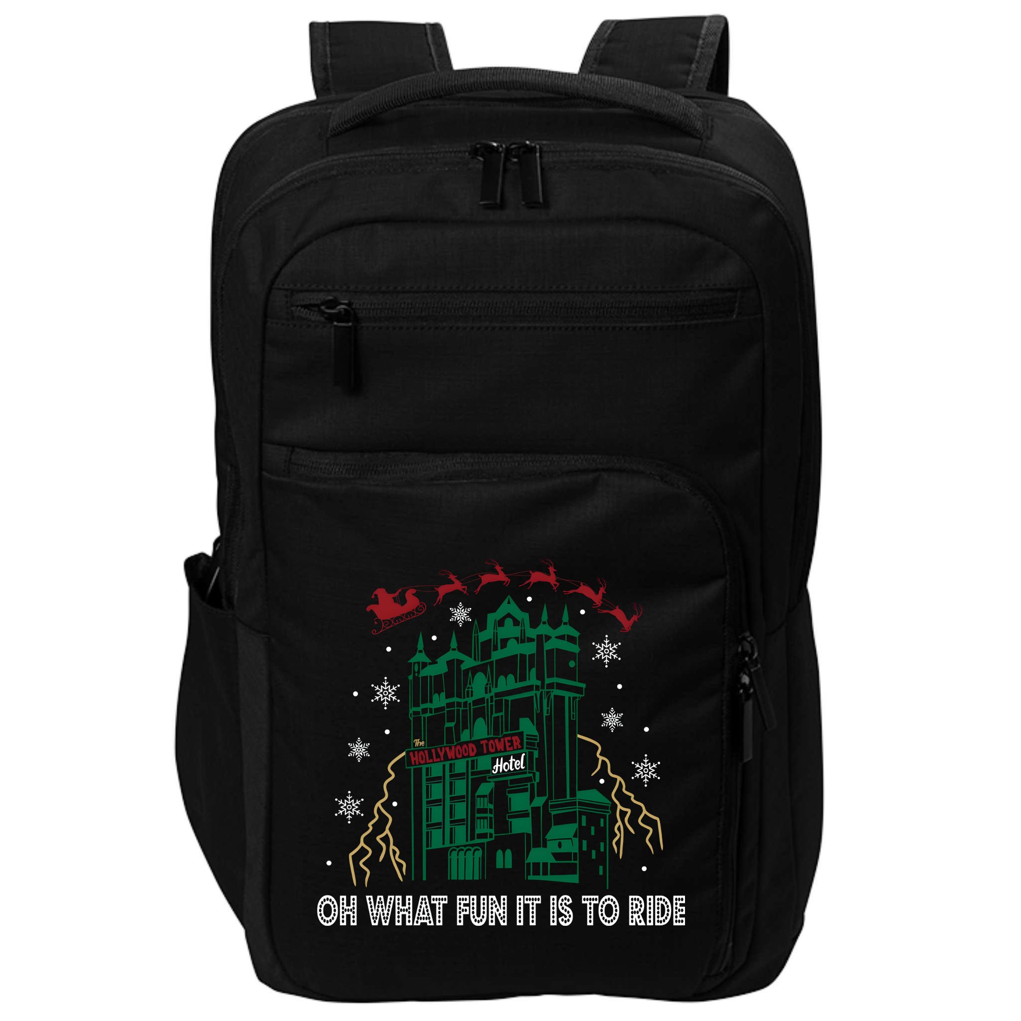 Oh What Fun It Is To Ride Tower Of Terror Christmas Impact Tech Backpack