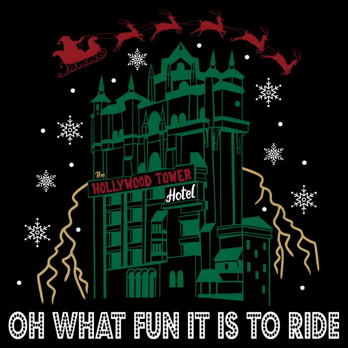 Oh What Fun It Is To Ride Tower Of Terror Christmas Backpack