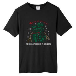 Oh What Fun It Is To Ride Tower Of Terror Christmas Tall Fusion ChromaSoft Performance T-Shirt