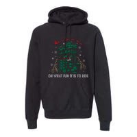 Oh What Fun It Is To Ride Tower Of Terror Christmas Premium Hoodie