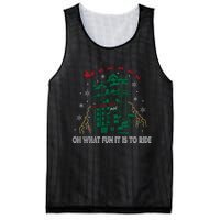 Oh What Fun It Is To Ride Tower Of Terror Christmas Mesh Reversible Basketball Jersey Tank