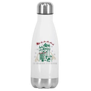 Oh What Fun It Is To Ride Tower Of Terror Christmas Stainless Steel Insulated Water Bottle