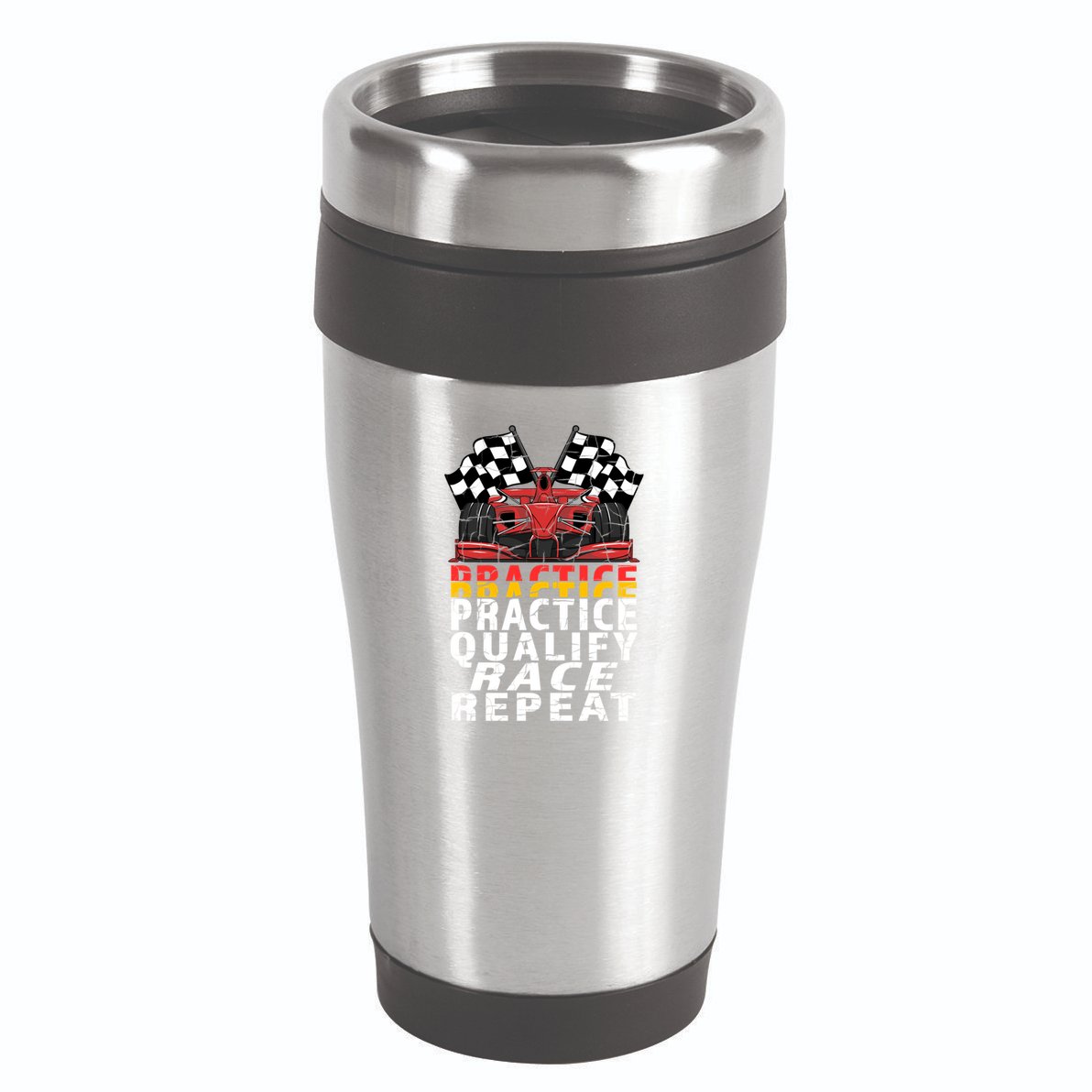 Open Wheel Formula Racing Car Practice Qualify Race Vintage Gift 16oz Travel Tumbler