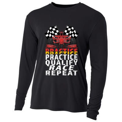 Open Wheel Formula Racing Car Practice Qualify Race Vintage Gift Cooling Performance Long Sleeve Crew