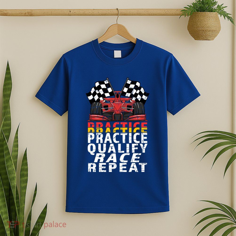 Open Wheel Formula Racing Car Practice Qualify Race Vintage Gift T-Shirt