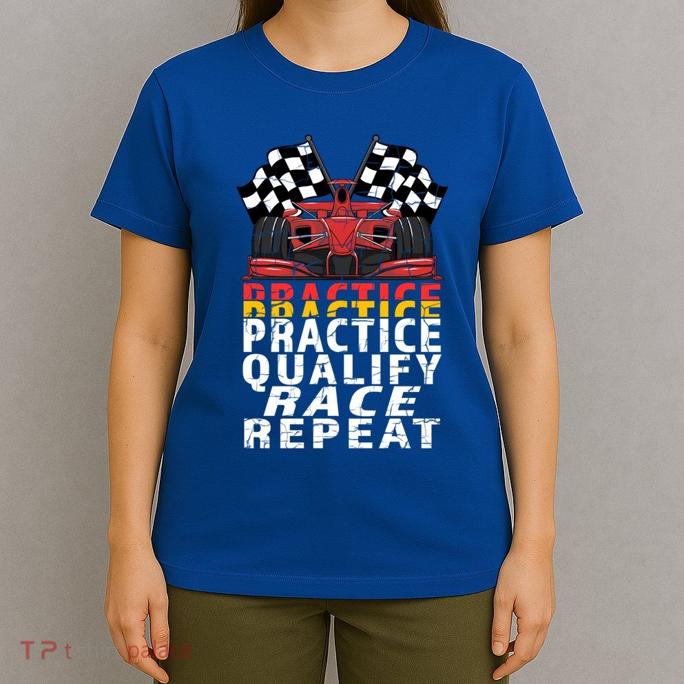 Open Wheel Formula Racing Car Practice Qualify Race Vintage Gift T-Shirt