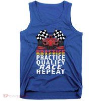 Open Wheel Formula Racing Car Practice Qualify Race Vintage Gift Tank Top