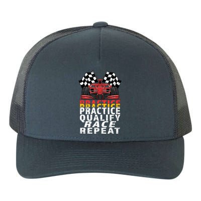 Open Wheel Formula Racing Car Practice Qualify Race Vintage Gift Yupoong Adult 5-Panel Trucker Hat