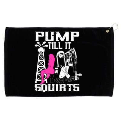 Oilfield Workers Funny Gift Oil Rig Roughneck Design Cute Gift Grommeted Golf Towel