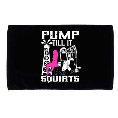 Oilfield Workers Funny Gift Oil Rig Roughneck Design Cute Gift Microfiber Hand Towel