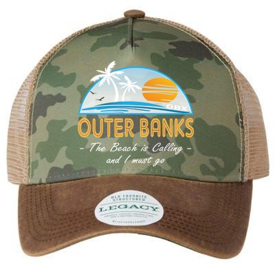 OBX With Funny Slogan for The Outer Banks Legacy Tie Dye Trucker Hat