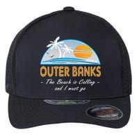 OBX With Funny Slogan for The Outer Banks Flexfit Unipanel Trucker Cap