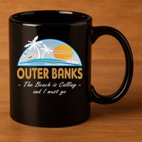 OBX With Funny Slogan for The Outer Banks 11oz C Handle Ceramic Mug