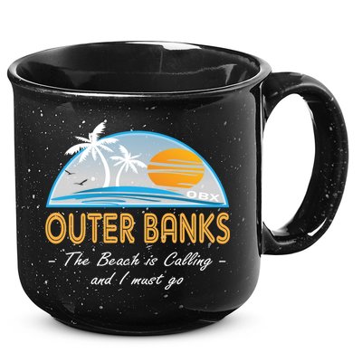 OBX With Funny Slogan for The Outer Banks 15oz Campfire Ceramic Mug