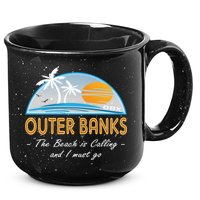 OBX With Funny Slogan for The Outer Banks 15oz Campfire Ceramic Mug