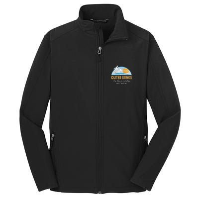 OBX With Funny Slogan for The Outer Banks Core Soft Shell Jacket